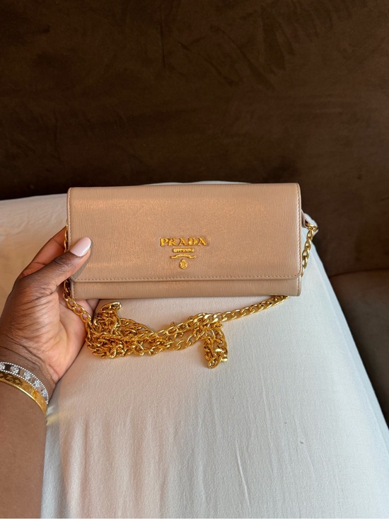 Prada Handbags - Prada Chain Leather Crossbody